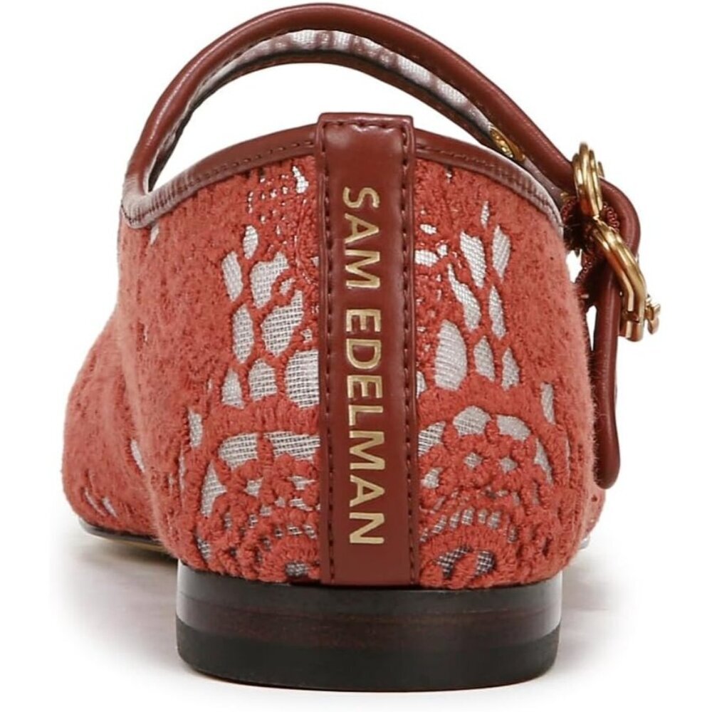 Sam Edelman Womens Warm Sienna Leather  Michaela Mary Jane Ballet Flat Shoes - Picture 3 of 6